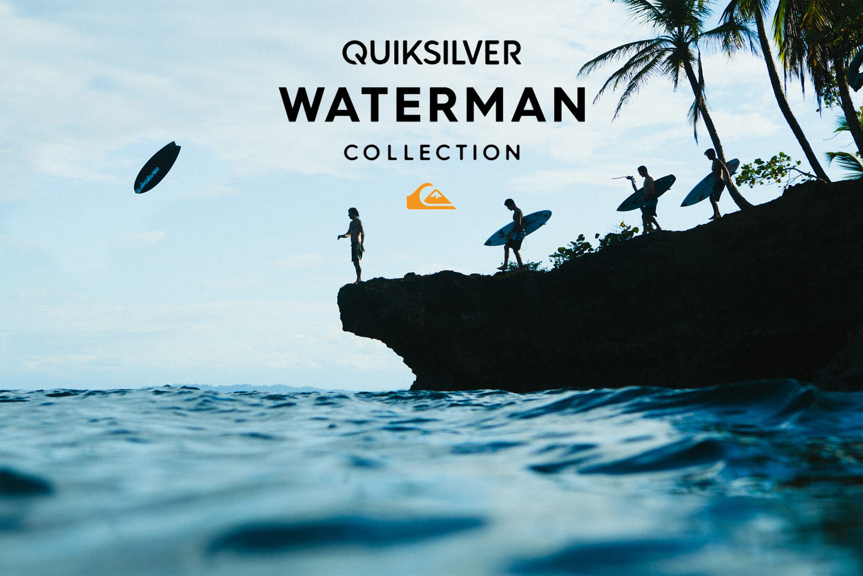 Quiksilver Sticker Waterman Collection Surf Water Sports Ocean Beach Men 