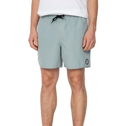 Volcom Lido Solid Trunk 16 Elasticated Boardshorts in Abyss for men