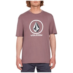 Volcom Crisp Stone Short Sleeve T-Shirt in Bordeaux Brown for men