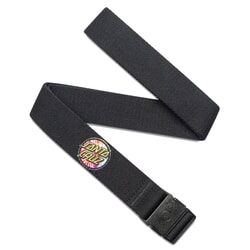 Arcade Dot Slim Webbing Belt in Black/Tie Dye