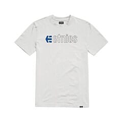 Etnies Ecorp Short Sleeve T-Shirt in White/Blue/Black