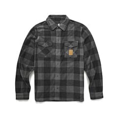 Etnies Woodsman Fleece Long Sleeve Shirt in Charcoal