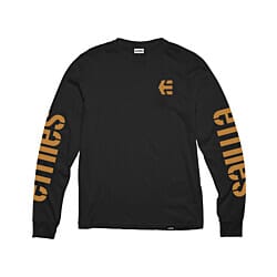 Etnies Icon Long Sleeve T-Shirt in Black/Gum