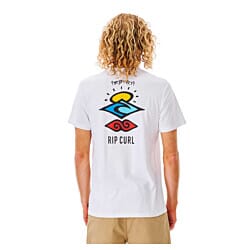 Rip Curl Search Icon Short Sleeve T-Shirt in White