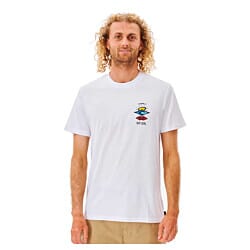 Rip Curl Search Icon Short Sleeve T-Shirt in White
