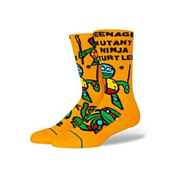 Stance Tubular Teenage Mutant Ninja Turtles Crew Socks in Yellow