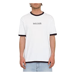 Volcom Fullring Ringer Short Sleeve T-Shirt in White