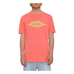 Volcom Nu Sun PW Short Sleeve T-Shirt in Washed Ruby