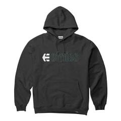 Etnies Ecorp Pullover Hoody in Black/Green/White