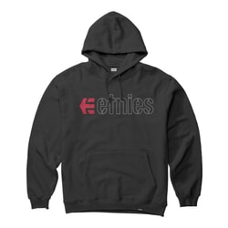 Etnies Ecorp Pullover Hoody in Black/Red/White