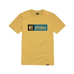 Etnies New Box Short Sleeve T-Shirt in Mustard