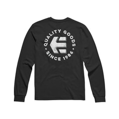 Etnies Since 1986 Long Sleeve T-Shirt in Black/White 