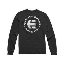 Etnies Since 1986 Long Sleeve T-Shirt in Black/White 