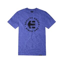 Etnies Since 1986 Short Sleeve T-Shirt in Blue/Heather