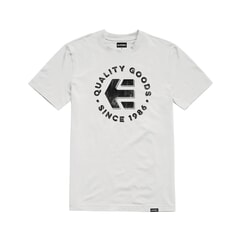 Etnies Since 1986 Short Sleeve T-Shirt in White/Black