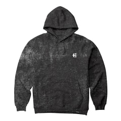Etnies Team Embroidery Wash Pullover Hoody in Grey/Black