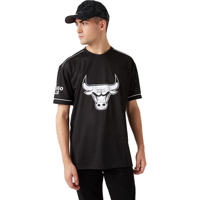 White New Era NBA Chicago Bulls Script T-Shirt