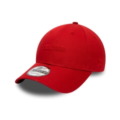 New Era Essential 9FORTY Curved Peak Cap in Hot Red