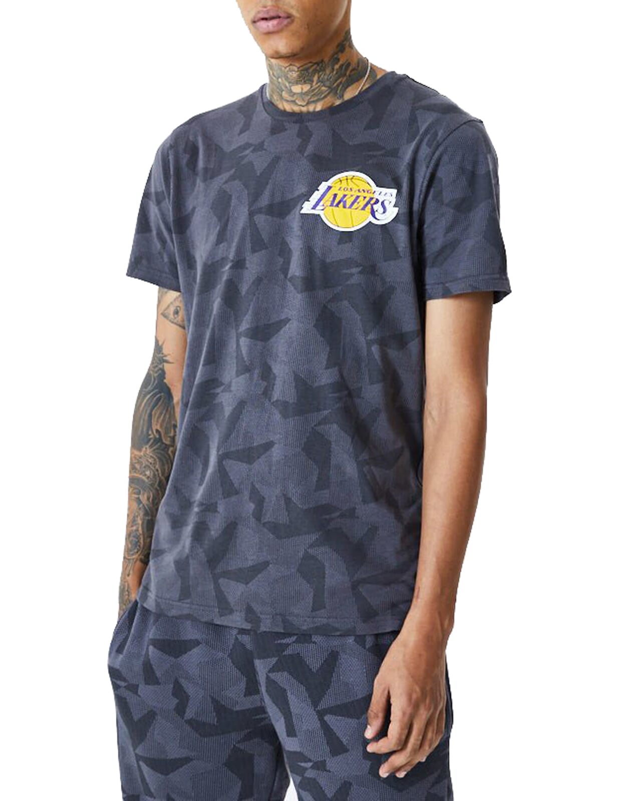 New Era Los Angeles Lakers NBA Team Logo Mesh Oversized T-Shirt