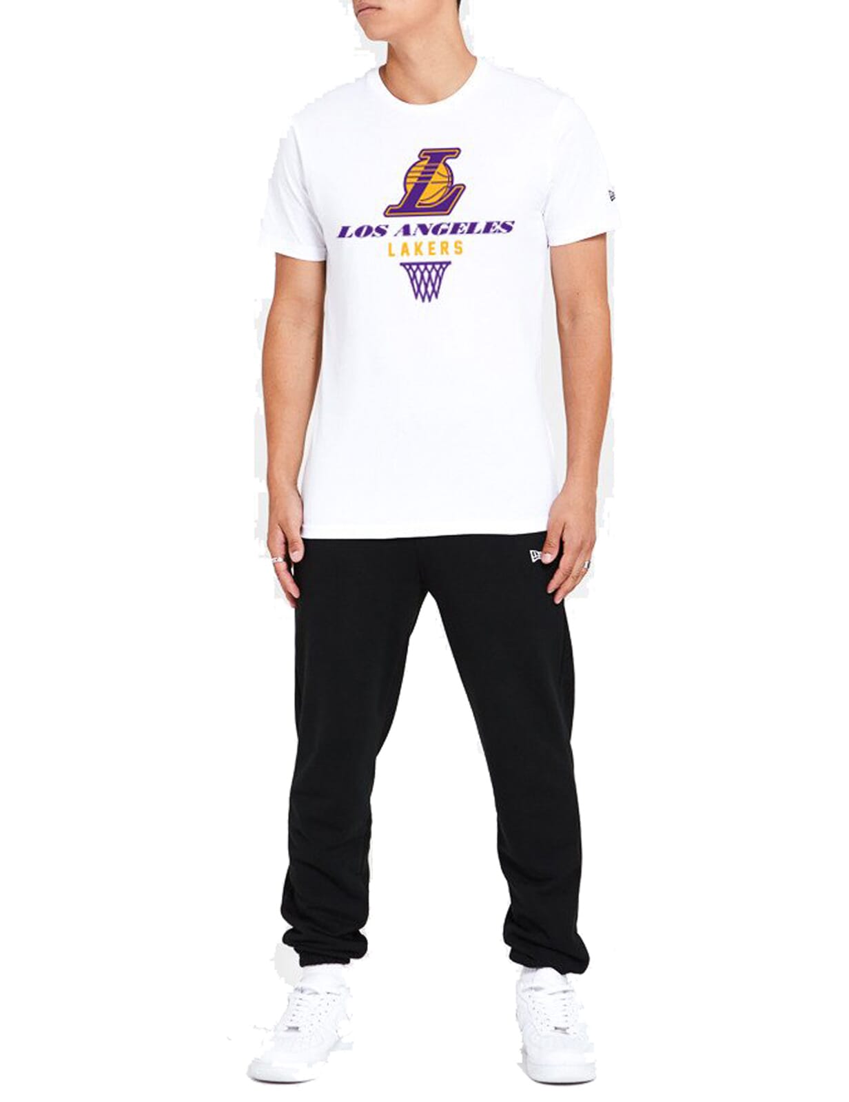 New Era Los Angeles Lakers NBA Team Logo Mesh Oversized T-Shirt