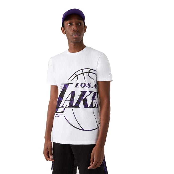 T-shirts New Era Los Angeles Lakers NBA Team Logo Mesh Oversized T