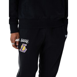 New Era Los Angeles Lakers NBA Stripe Piping Joggers in Black