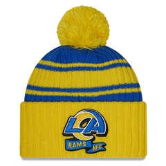 New Era Los Angeles Rams Sideline Sport Knit Bobble Hat