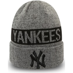 New Era New York Yankees MLB Marl Cuff Knit Neyyan Beanie in Black/Graphite