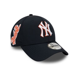 New Era New York Yankees MLB Korean Curved Peak Cap in Navy