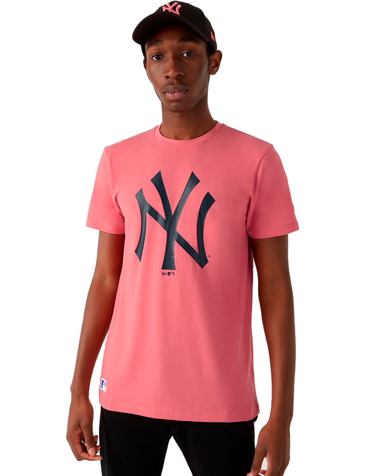 New Era New York Yankees Oversized Mesh T-Shirt in Black