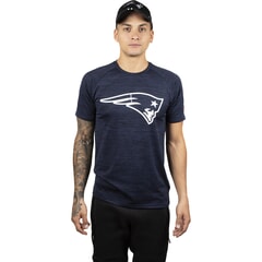 New Era NFL Engineered Raglan New England Patriots Short Sleeve T-Shirt in Oceanside Blue