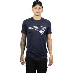New Era NFL Engineered Raglan New England Patriots Short Sleeve T-Shirt in Oceanside Blue