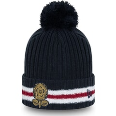 New Era Rugby Football Union Bobble Hat in Navy