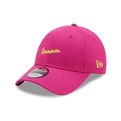 New Era Vespa Essential 9FORTY Curved Peak Cap in Passion Pink