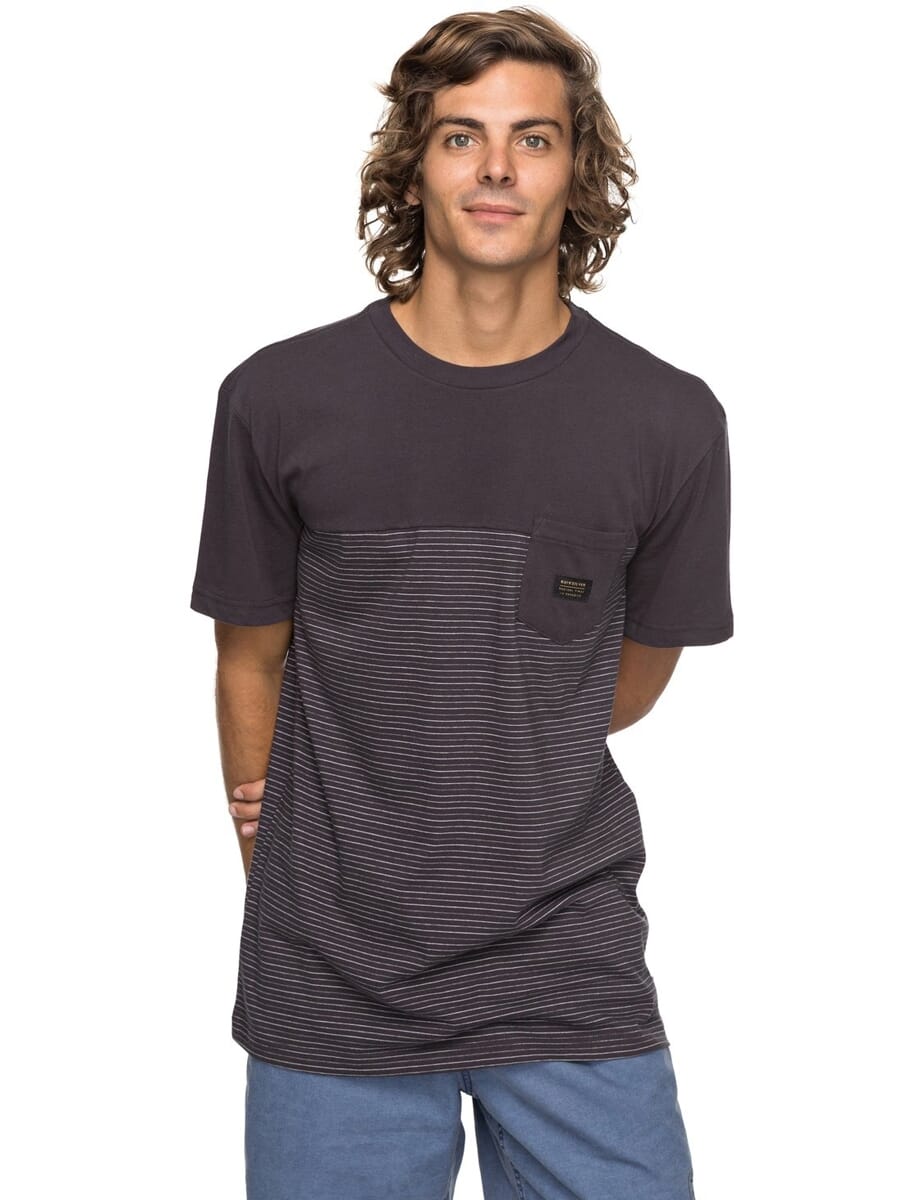 Quiksilver Full Tide Short Sleeve T-Shirt in Tarmac-Fulltide