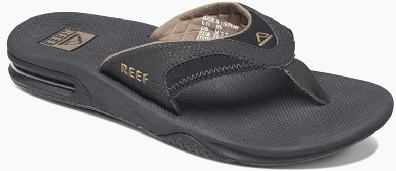 Reef Fanning Sandals in Black Brown