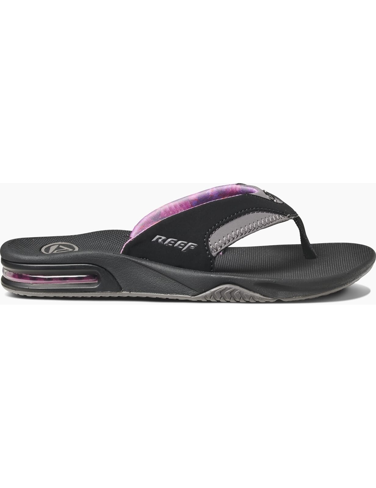 Reef Fanning Flip Flops In Black Grey Hardcloudcom