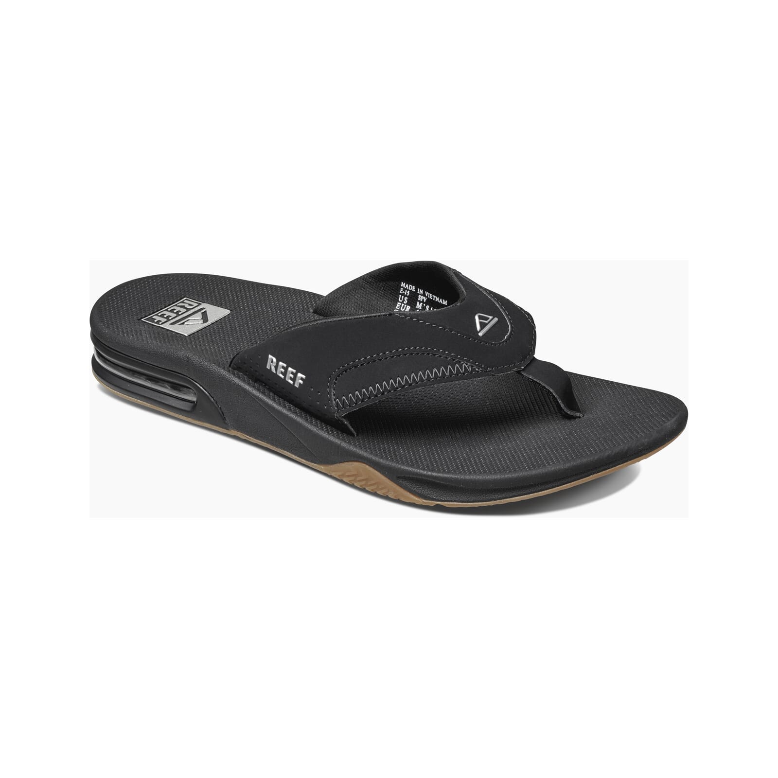 Reef Fanning Sandals in Black Silver