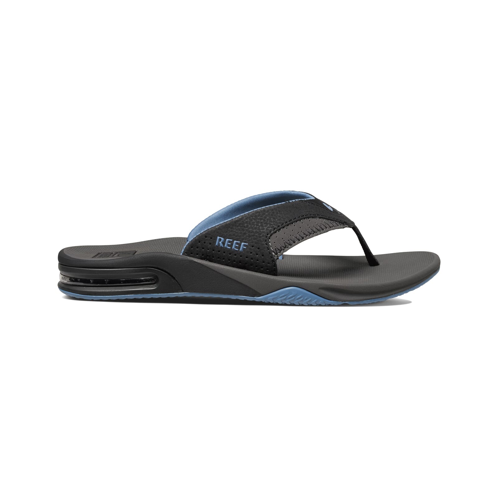 Reef Fanning Sandals in Grey Light Blue