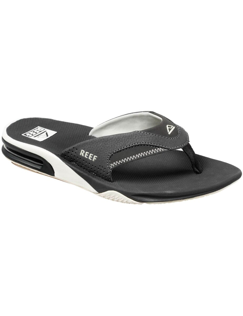 Reef Fanning Sandals in Raven White