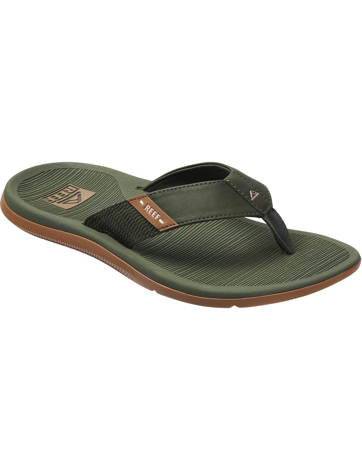 Reef Santa Ana Sandals Olive/Gum men