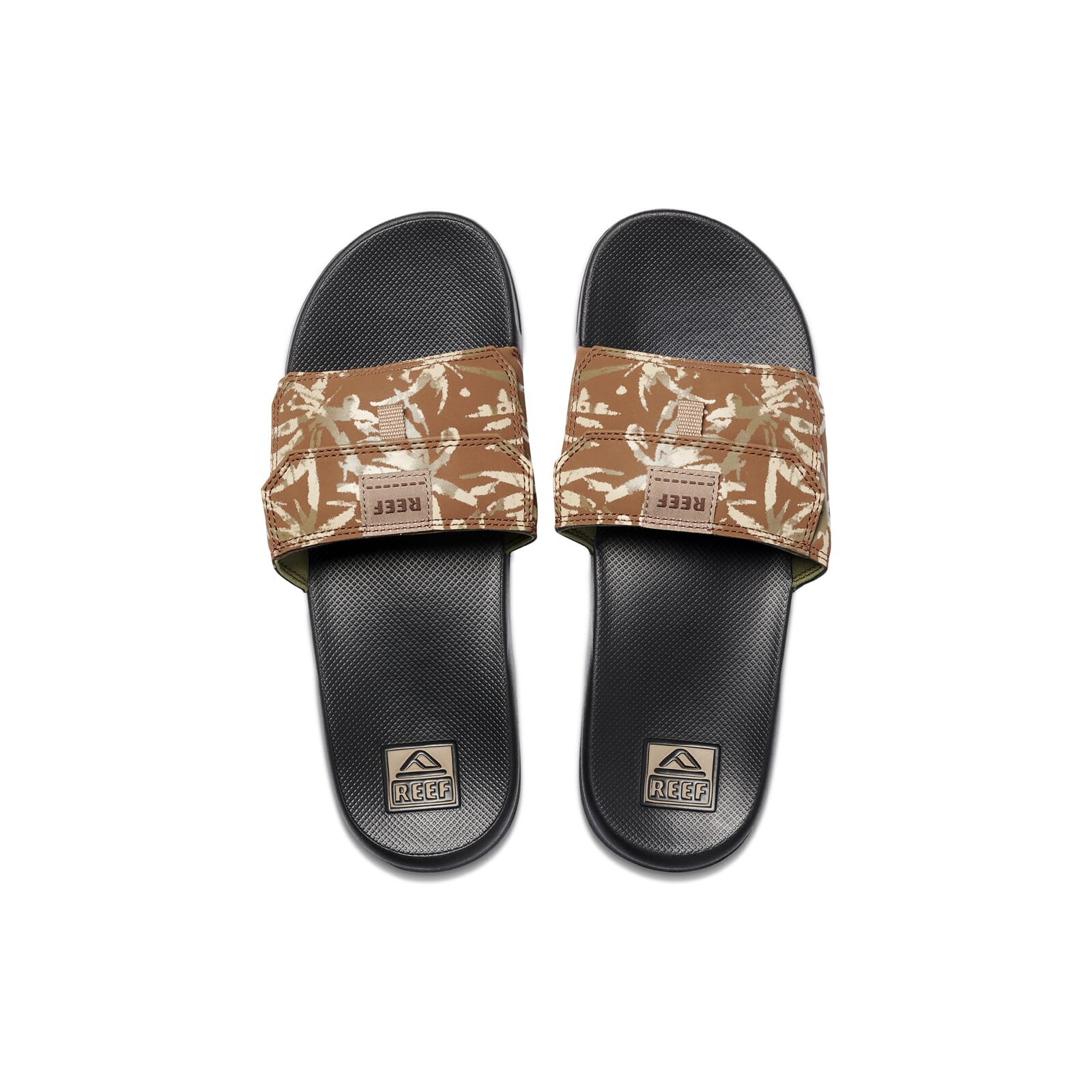 Reef Stash Slide Sliders in Camo Palms