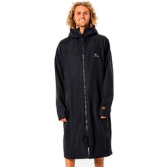 Rip Curl Anti-Series Hooded Poncho Changing Robe in Black