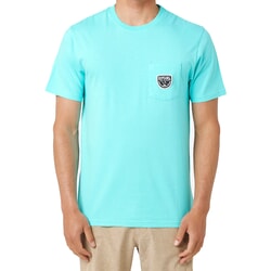 Rip Curl Badge Short Sleeve T-Shirt in Aqua