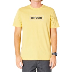 Rip Curl Big Mumma Icon Short Sleeve T-Shirt in Retro Yellow