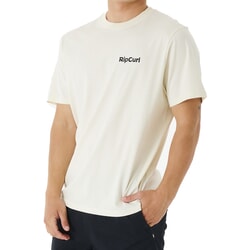 Rip Curl Blazed And Tubed Short Sleeve T-Shirt in Bone