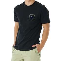 Rip Curl Corp Icon Short Sleeve T-Shirt in Black