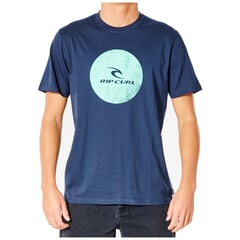 Rip Curl Corp Icon Short Sleeve T-Shirt in Navy