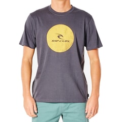 Rip Curl Corp Icon Short Sleeve T-Shirt in Washed Black