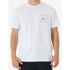 Rip Curl Corp Icon Short Sleeve T-Shirt in White